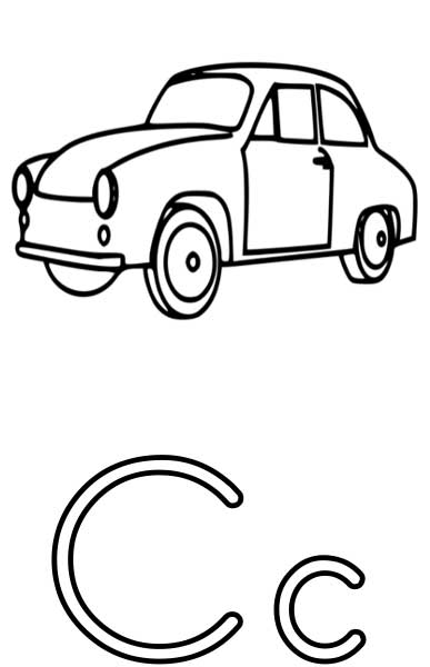 c is for car printable coloring pages - photo #4