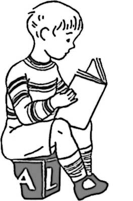  Coloring on Boy Reading   Coloring Page For Kids   Free Printable Picture