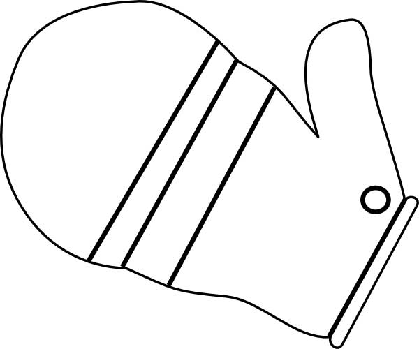 Mitten Coloring Page for Kids Free Printable Picture