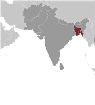 Bangladesh location
