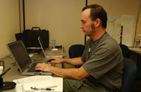 Computer scientist at work