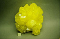 Sulphur crystals