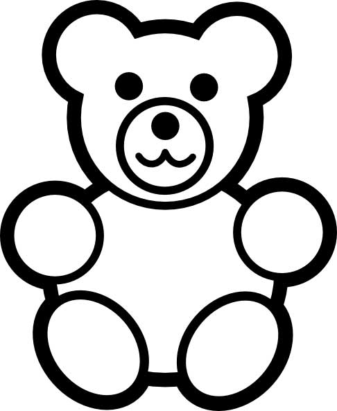 Cute Teddy Bear Coloring Pages