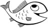 cartoon fish coloring page for kids