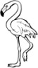 flamingo coloring page for kids