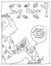 save paper coloring page for kids