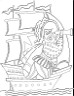 pirate coloring page for kids