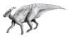 Parasaurolophus drawing