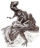 Tyrannosaurus Rex Fighting Triceratops