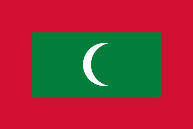 Flag of the Maldives