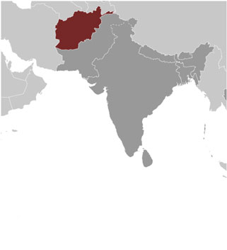 Afghanistan location