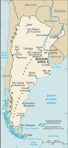 Argentina map