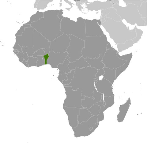 Benin location