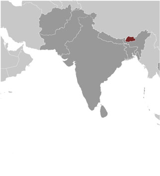 Bhutan location
