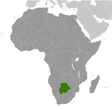 Botswana location
