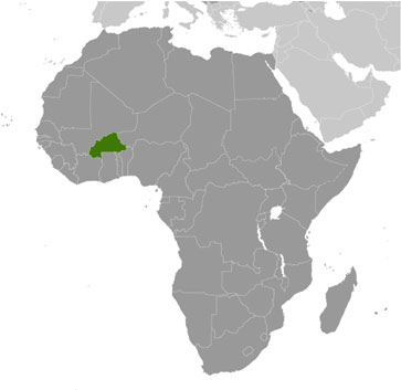 Burkina Faso location