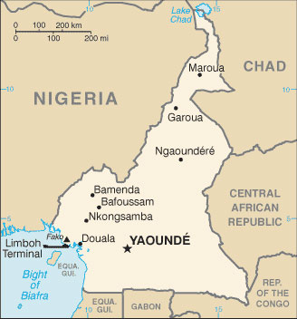 Cameroon map