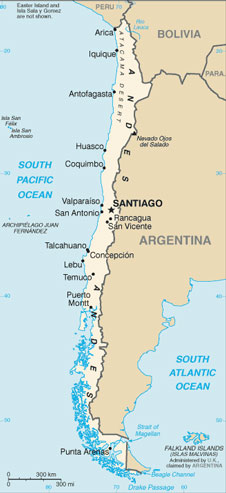 Chile map