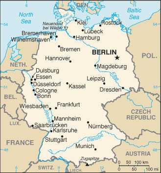 Germany Map With Cities Free Pictures Of Country Maps