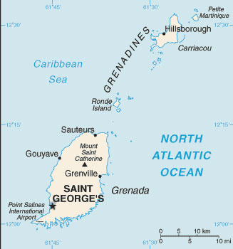 Grenada map