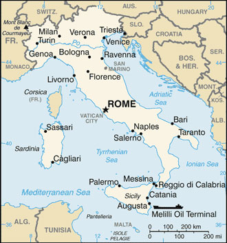 Italy map