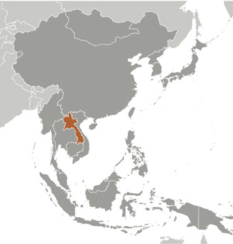 Laos location