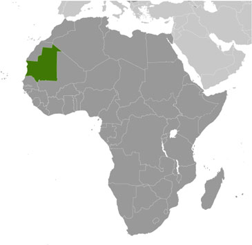 Mauritania location
