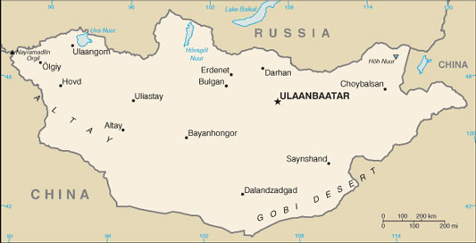 mongolian map