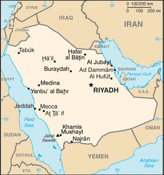 south arabia map