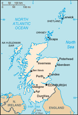 Scotland Map With Cities Free Pictures Of Country Maps