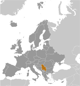 Serbia location