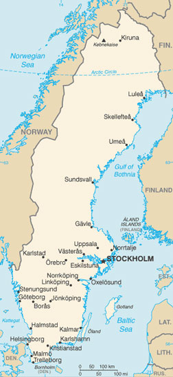 Sweden map