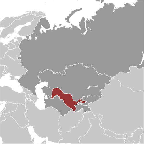 Uzbekistan location