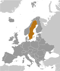 Map of Sweden