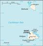 Map of Antigua and Barbuda