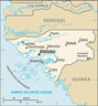 Map of Guinea-Bissau