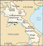 Map of Laos