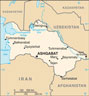 Map of Turkmenistan