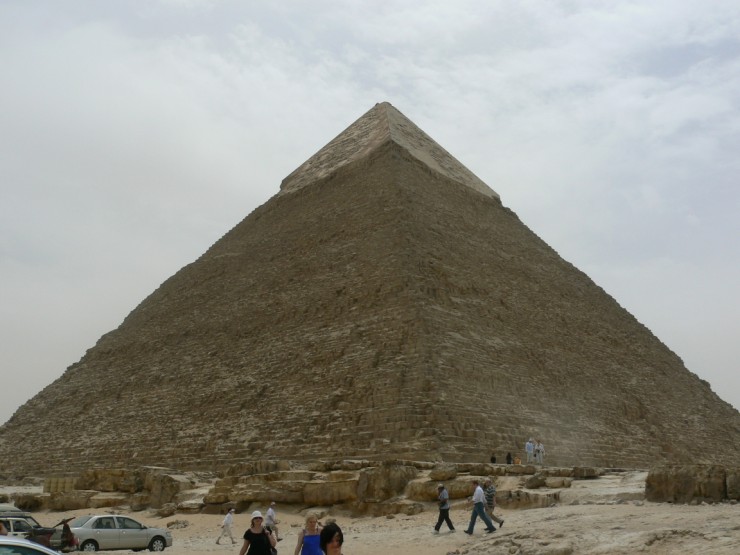 The Pyramid of Khafre is one of the amazing Ancient Egyptian Pyramids of Giza. It is the second largest of the group and holds the tomb of a pharaoh named Khafre.